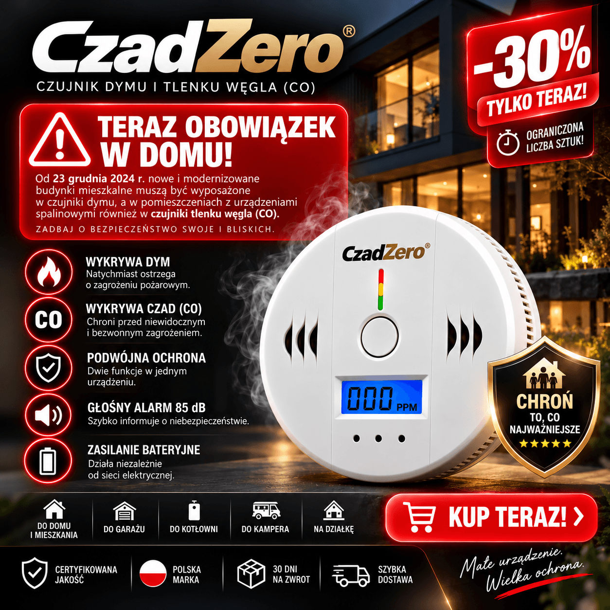 Czujnik Czadu – CzadZero™